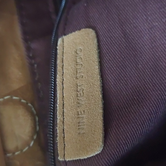 NINE WEST STUDIO, Vintage Suede lether bag, cinnamon color. Great condition - Picture 12 of 12